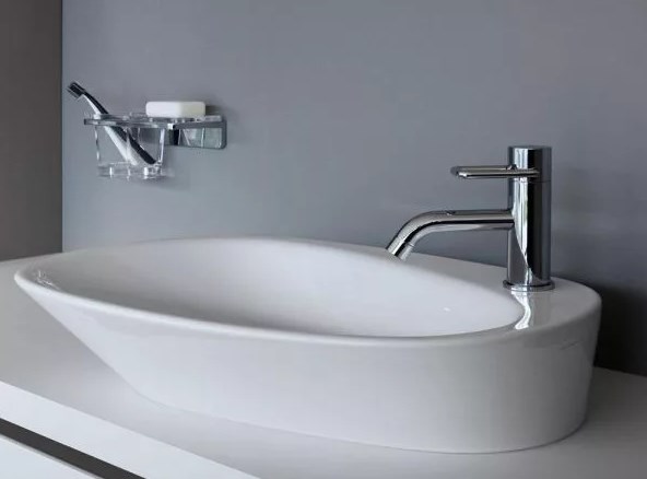 LAUFEN PALOMBA COLLECTION umývadlo na dosku 60 cm, s otvorom pre batériu a prepadom H8168030001041 Obrázek - fotka