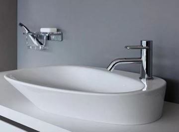 LAUFEN PALOMBA COLLECTION umývadlo na dosku 60 cm, s otvorom pre batériu a prepadom H8168030001041 Obrázek - fotka
