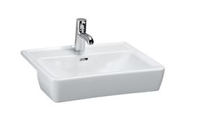 LAUFEN PRO umývadlo 56 cm, s otvorom pre batériu a prepadom