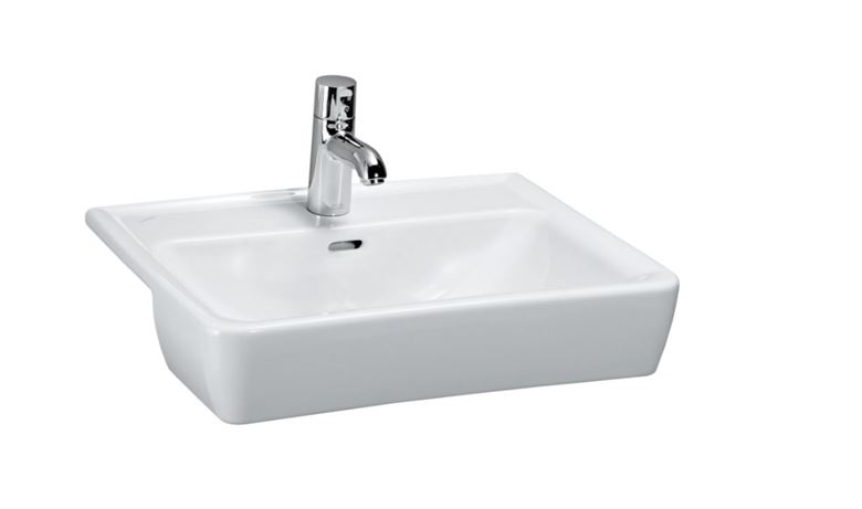 LAUFEN PRO umývadlo 56 cm, s otvorom pre batériu a prepadom H8129610001041 Obrázek - Hlavní obrázek