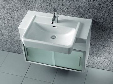 LAUFEN PRO umývadlo 56 cm, s otvorom pre batériu a prepadom H8129610001041 Obrázek - fotka