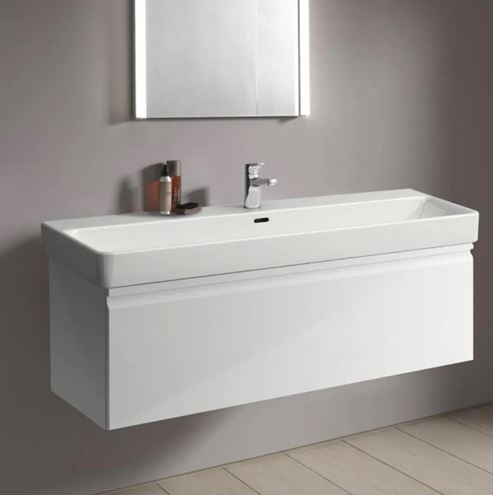 LAUFEN PRO S umývadlo 120 cm, s otvorom pre batériu a prepadom H8149650001041 Obrázek - fotka