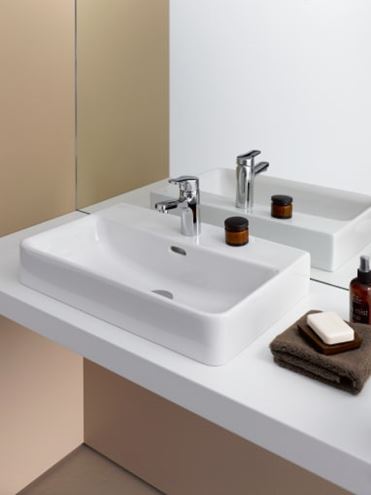 LAUFEN PRO S umývadlo 55 cm, s otvorom pre batériu a prepadom H8179580001041 Obrázek - fotka