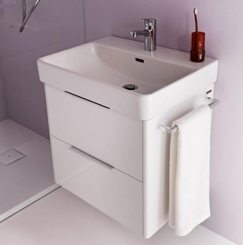 LAUFEN PRO S umývadlo 60 cm, s otvorom pre batériu a prepadom H8109630001041 Obrázek - fotka