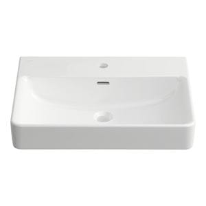 LAUFEN PRO S umývadlo 60 cm, s otvorom pre batériu a prepadom