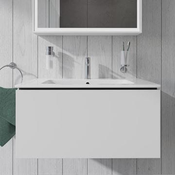 DURAVIT L-CUBE skrinka pod umývadlo 82x48,1x40 cm, 1 zásuvka, Push-open, White matt LC614101818 Obrázek - fotka