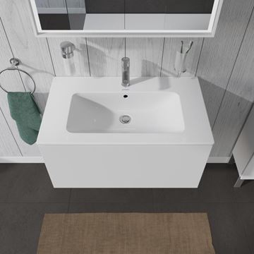 DURAVIT L-CUBE skrinka pod umývadlo 82x48,1x40 cm, 1 zásuvka, Push-open, White matt LC614101818 Obrázek - fotka