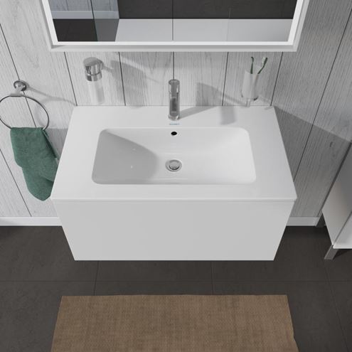 DURAVIT L-CUBE skrinka pod umývadlo 82x48,1x40 cm, 1 zásuvka, Push-open, White matt LC614101818 Obrázek - fotka