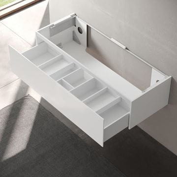 KEUCO EDITION 11 skrinka pod umývadlo 140x53, 5x35 cm, 1 zásuvka, Push-open, biela 31361380000 Obrázek - fotka