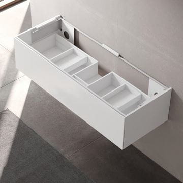 KEUCO EDITION 11 skrinka pod umývadlo 140x53, 5x35 cm, 1 zásuvka, Push-open, biela 31361380000 Obrázek - fotka