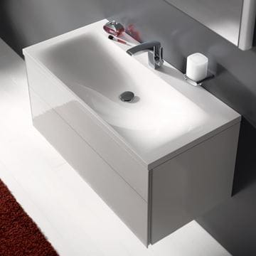 KEUCO ROYAL REFLEX skrinka pod umývadlo 99,6x48,7x45 cm, 1 zásuvka, lesklá biela 34070210000 Obrázek - fotka