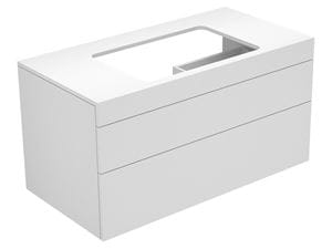 KEUCO EDITION 400 skrinka pod umývadlo 105x53,5x54,6 cm, 2 zásuvky, Push-open, biela