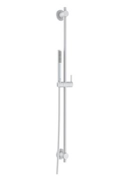 KLUDI NOVA FONTE PURISTIC 1S sprchová súprava 3-dielna, ručná sprcha 205 mm, tyč, hadica, matná biela
