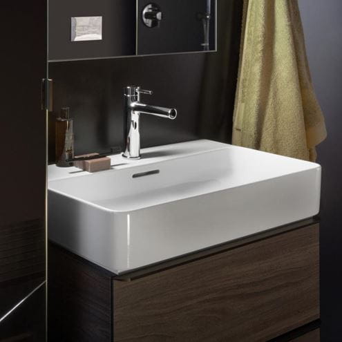 LAUFEN VAL umývadlo 55 cm, s otvorom pre batériu a prepadom H8102820001041 Obrázek - fotka