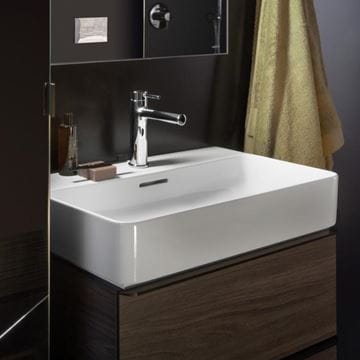 LAUFEN VAL umývadlo 55 cm, s otvorom pre batériu a prepadom H8102820001041 Obrázek - fotka