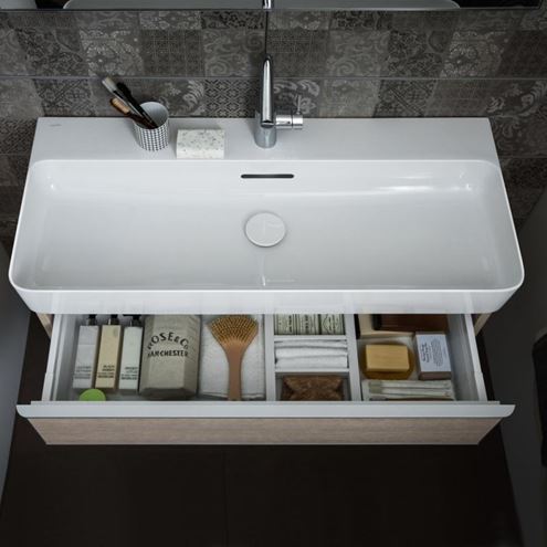 LAUFEN VAL umývadlo 75 cm, s otvorom pre batériu a prepadom, LCC H8102854001041 Obrázek - fotka