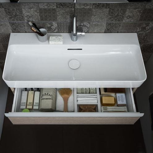 LAUFEN VAL umývadlo 75 cm, s otvorom pre batériu a prepadom H8102850001041 Obrázek - fotka
