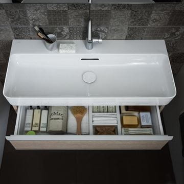LAUFEN VAL umývadlo 75 cm, s otvorom pre batériu a prepadom H8102850001041 Obrázek - fotka