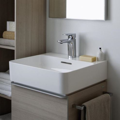 LAUFEN VAL umývadielko 45 cm, s otvorom pre batériu a prepadom H8152810001041 Obrázek - fotka
