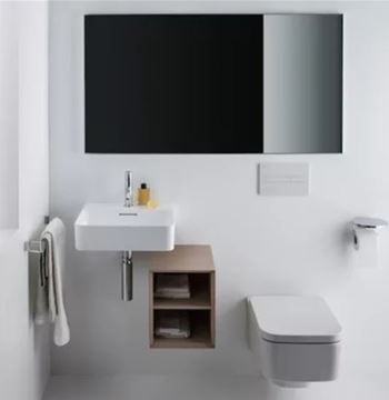 LAUFEN VAL umývadielko 45 cm, s otvorom pre batériu a prepadom H8152810001041 Obrázek - fotka