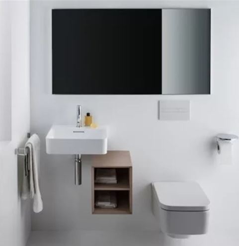 LAUFEN VAL umývadielko 45 cm, s otvorom pre batériu a prepadom H8152810001041 Obrázek - fotka