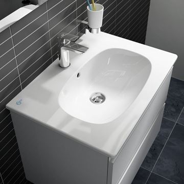 IDEAL STANDARD TESI umývadlo 62,5 cm, s otvorom pre batériu a prepadom T351001 Obrázek - fotka