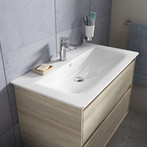 IDEAL STANDARD CONNECT AIR umývadlo 84 cm, s otvorom pre batériu a prepadom E027901 Obrázek - fotka