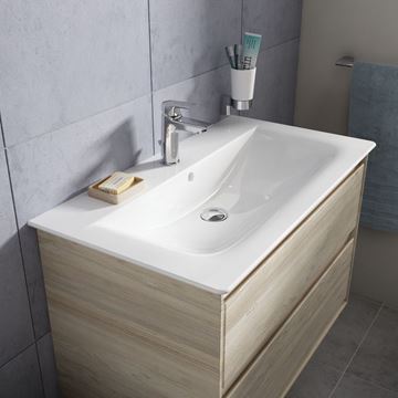 IDEAL STANDARD CONNECT AIR umývadlo 84 cm, s otvorom pre batériu a prepadom E027901 Obrázek - fotka