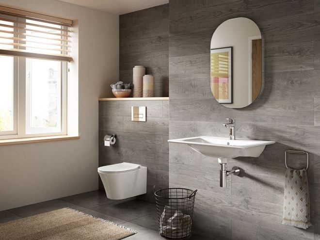 IDEAL STANDARD CONNECT AIR umývadlo 64 cm, s otvorom pre batériu a prepadom E028901 Obrázek - fotka