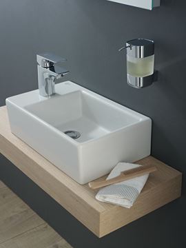 IDEAL STANDARD STRADA umývadlo na dosku 45 cm, s otvorom pre batériu, bez prepadu K081701 Obrázek - fotka