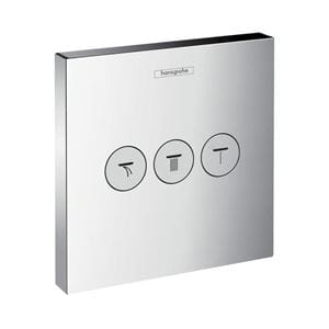 HANSGROHE SHOWER SELECT podomietkový prepínací ventil, pre 3 spotrebiče, chróm