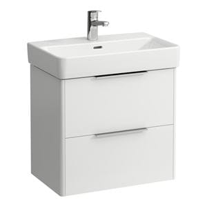 LAUFEN BASE skrinka pod umývadlo 57x35,8x51,5 cm, 2 zásuvky, lesklá biela