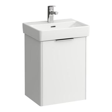 LAUFEN BASE skrinka pod umývadlo 41,5x32,1x51,5 cm, 1 dvierka, pánty vľavo, matná biela