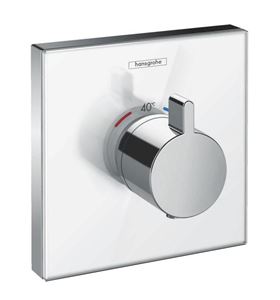 HANSGROHE SHOWER SELECT GLAS podomietkový termostat, biela/chróm