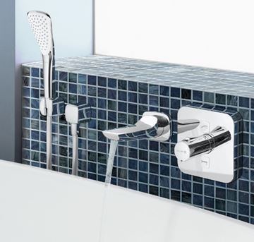 KLUDI PUSH podomietková termostatická batéria, pre 2 spotrebiče, chróm 389110538 Obrázek - fotka