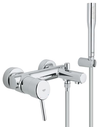 GROHE CONCETTO vaňová nástenná batéria, s prepínačom, so sprchovou súpravou, chróm 32212001 Obrázek - Hlavní obrázek