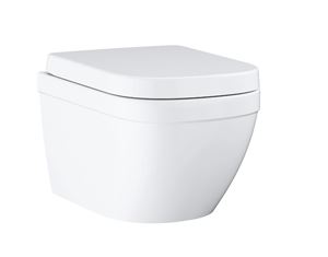GROHE EURO CERAMIC závesné WC so SoftClose sedátkom, Rimless, Triple Vortex splachovanie, alpská biela