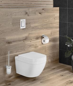 GROHE EURO CERAMIC závesné WC so SoftClose sedadlom, Rimless, Triple Vortex splachovanie, alpská biela 39554000 Obrázek - fotka