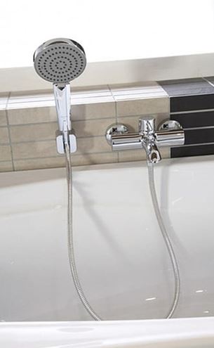 KLUDI BOZZ vaňová nástenná batéria, s prepínačom, chróm 386910576 Obrázek - fotka