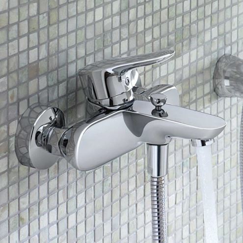 KLUDI OBJEKTA vaňová nástenná batéria, s prepínačom, chróm 326530575 Obrázek - fotka