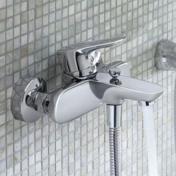 KLUDI OBJEKTA vaňová nástenná batéria, s prepínačom, chróm 326530575 Obrázek - fotka