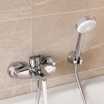 KLUDI PURE&SOLID vaňová nástenná batéria, s prepínačom, chróm 346810575 Obrázek - fotka
