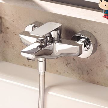 KLUDI PURE&STYLE vaňová nástenná batéria, s prepínačom, chróm 406810575 Obrázek - fotka