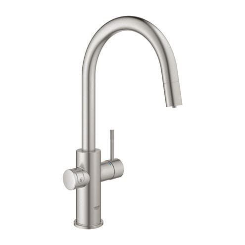 GROHE BLUE HOME drezová batéria Connected, s filtračným a chladiacim zariadením, supersteel 31541DC0 Obrázek - fotka