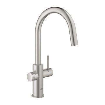 GROHE BLUE HOME drezová batéria Connected, s filtračným a chladiacim zariadením, supersteel 31541DC0 Obrázek - fotka