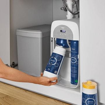 GROHE BLUE HOME drezová batéria Connected, s filtračným a chladiacim zariadením, supersteel 31541DC0 Obrázek - fotka