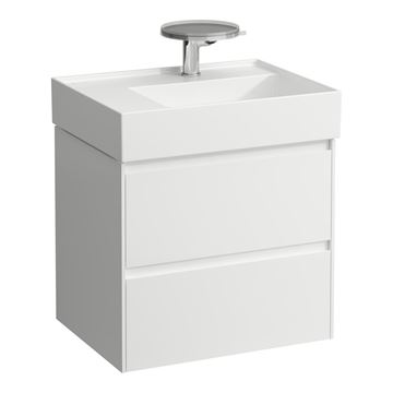 LAUFEN LANI skrinka pod umývadlo 58,4x44,8x51,5 cm, 2 zásuvky, s organizérom, matná biela