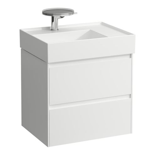 LAUFEN LANI skrinka pod umývadlo 58,4x44,8x51,5 cm, 2 zásuvky, s organizérom, matná biela H4039321122601 Obrázek - Hlavní obrázek