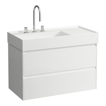 LAUFEN LANI skrinka pod umývadlo 88,2x44,8x51,5 cm, 2 zásuvky, s organizérom, matná biela