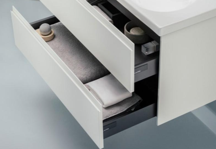 LAUFEN LANI skrinka pod umývadlo 88,2x44,8x51,5 cm, 2 zásuvky, s organizérom, matná biela H4039521122601 Obrázek - fotka